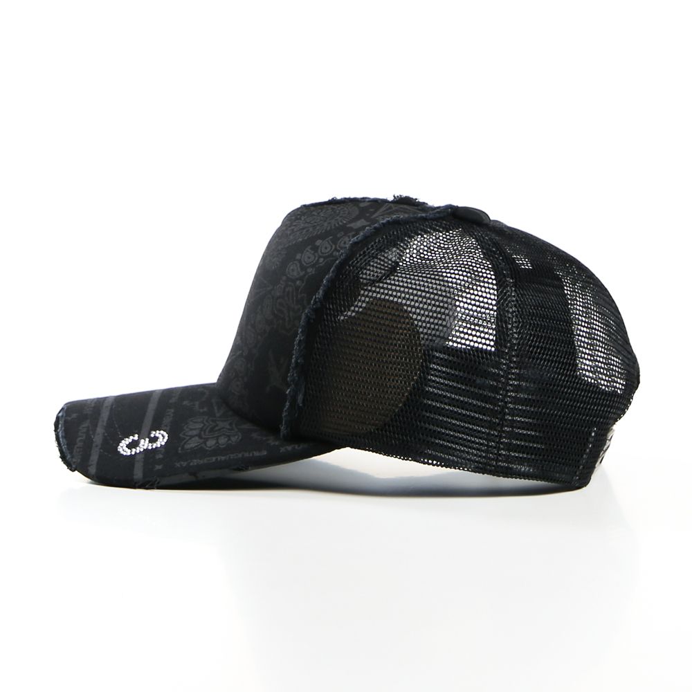 PAISELY PRINT "3" RHINESTONE CAP / ペイズリー ラインストーンキャップ / USZ-21003
