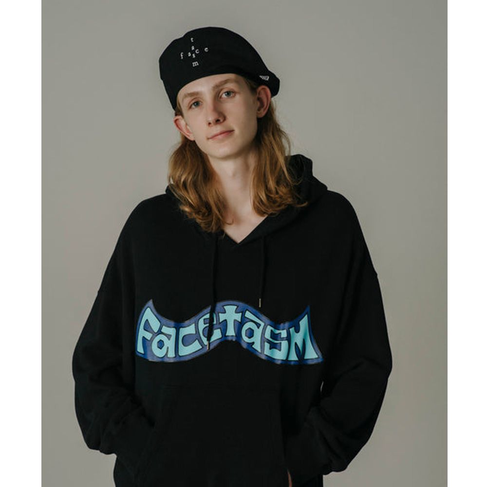 FACETASM - 90s GRAPHIC HOODIE - BLACK / グラフィック
