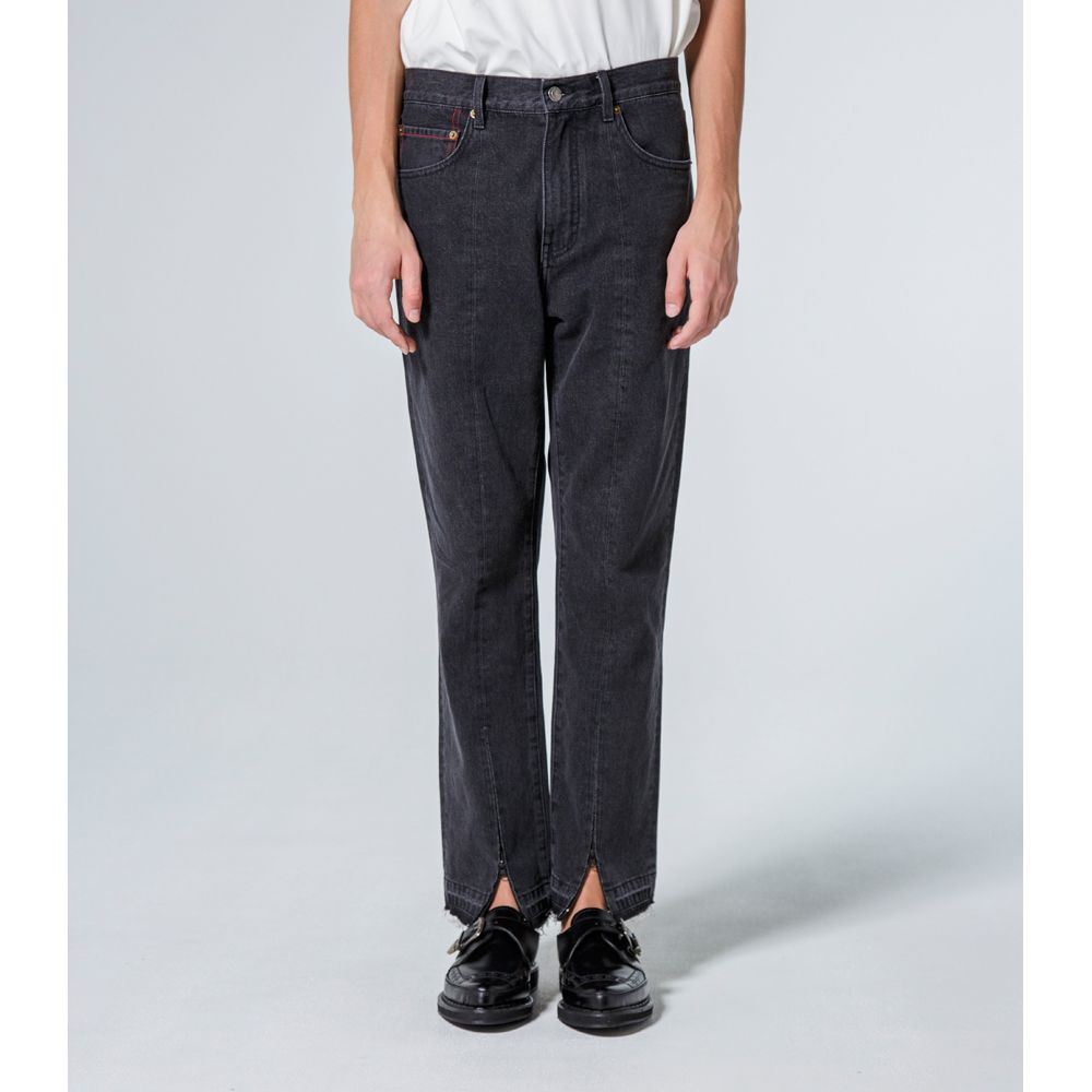 WASHED DENIM PANTS / センタースリット デニムパンツ / VTM-21-P-032