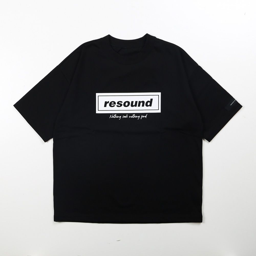 BOX OVER TEE - BLACK / オーバーサイズ ボックスロゴTシャツ / RC40-T-007