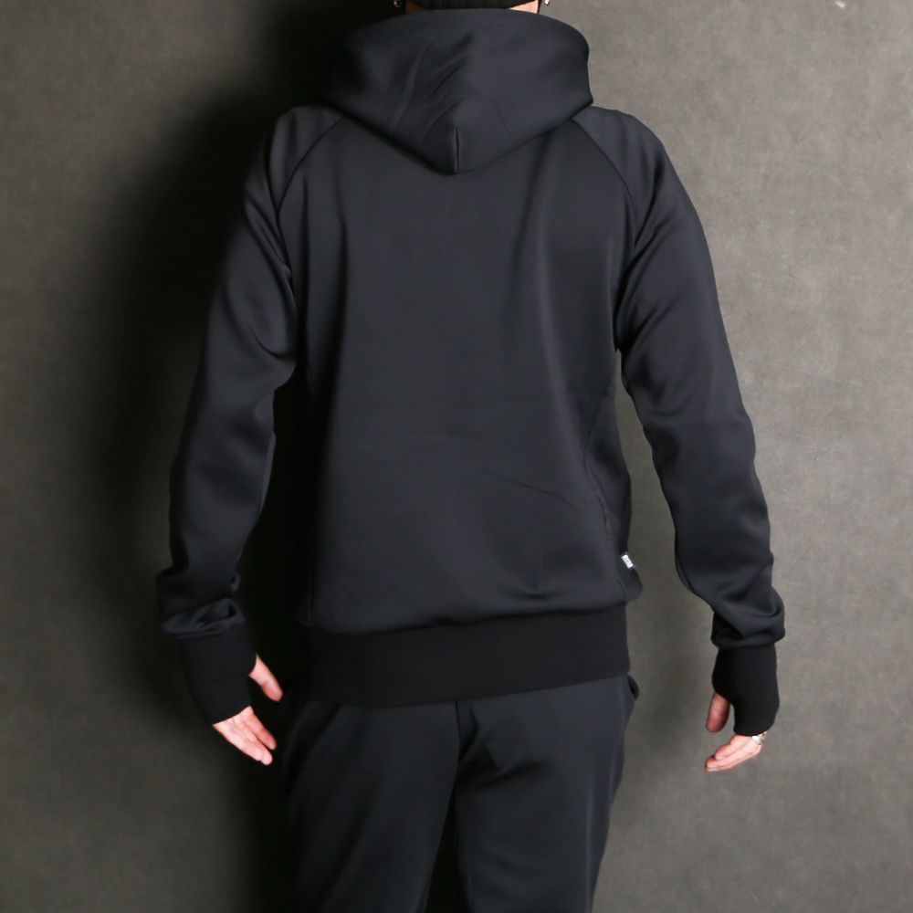 DOUBLE KNIT EMBOSS LOGO ZIP HOODIE / ジップアップ フーディー / 12561