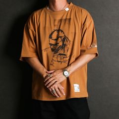 BEDWIN & THE MMY / DJ Print T-shirt / DJ プリント Tシャツ / C15TS025