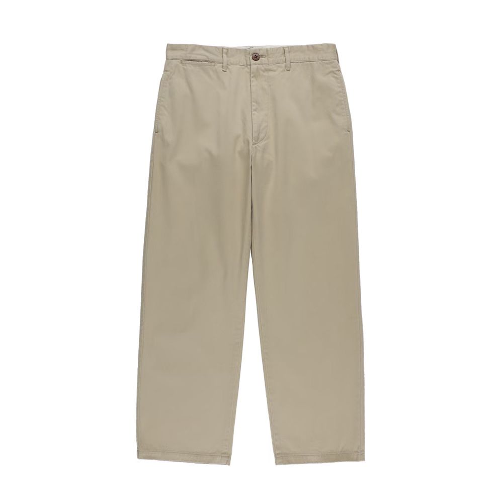 SD Chino Pants W Vintage Wash - Beige / ワイドシルエット チノパンツ / BTKPC270