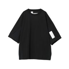 CREW NECK HALF SLEEVE T-SHIRT - BLACK / 9241-CS53-033