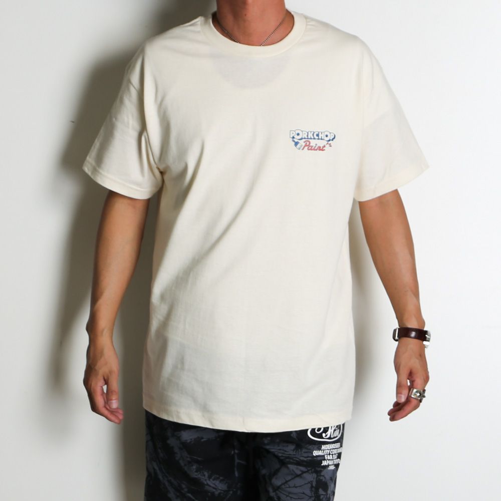 PORKCHOP - PCP PORK TEE - CREAM / ショートスリーブTシャツ