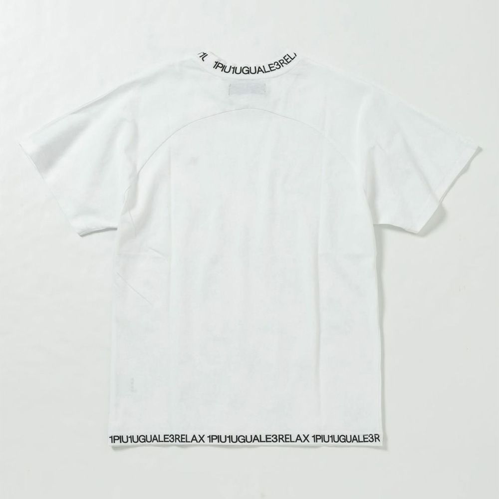 COLLAR LOGO T-SHIRT - WHITE / ネックロゴ Tシャツ / UST-24014