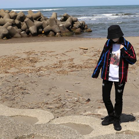 【VICTIM】【RATS】【MINEDENIM】【Maison MIHARA YASUHIRO】コーディネート(女性モデル167cm)