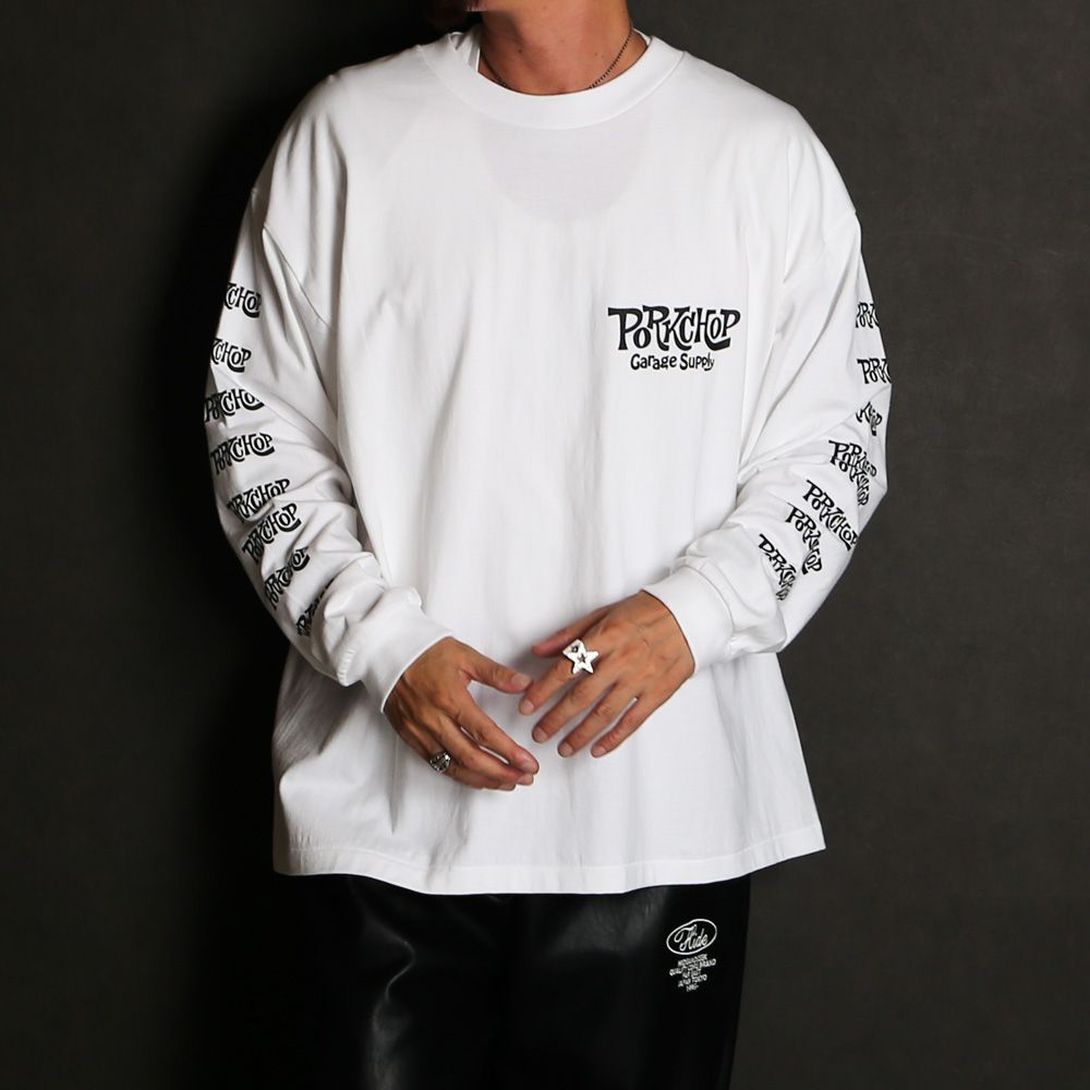 SC LOGO L/S TEE - WHITE / ロングスリーブTシャツ