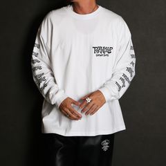 SC LOGO L/S TEE - WHITE / ロングスリーブTシャツ