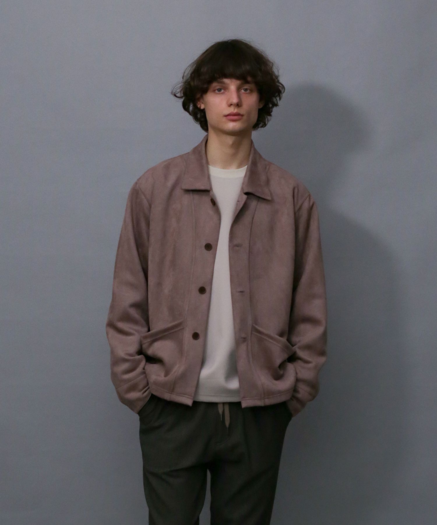 TECH KNIT SUEDE JK / ダンボールスエード カバーオール / 179204