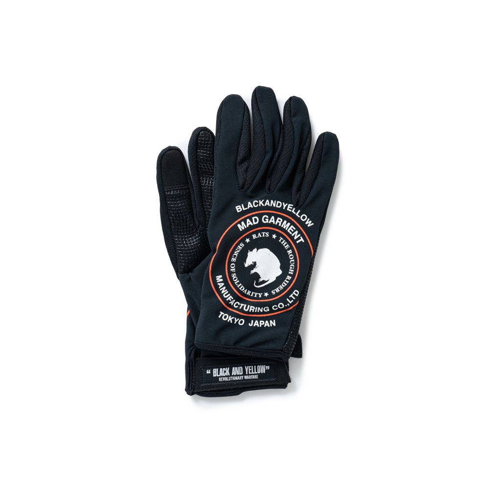 Lサイズ 新品 RATS ラッツ / GLOVE black x gray