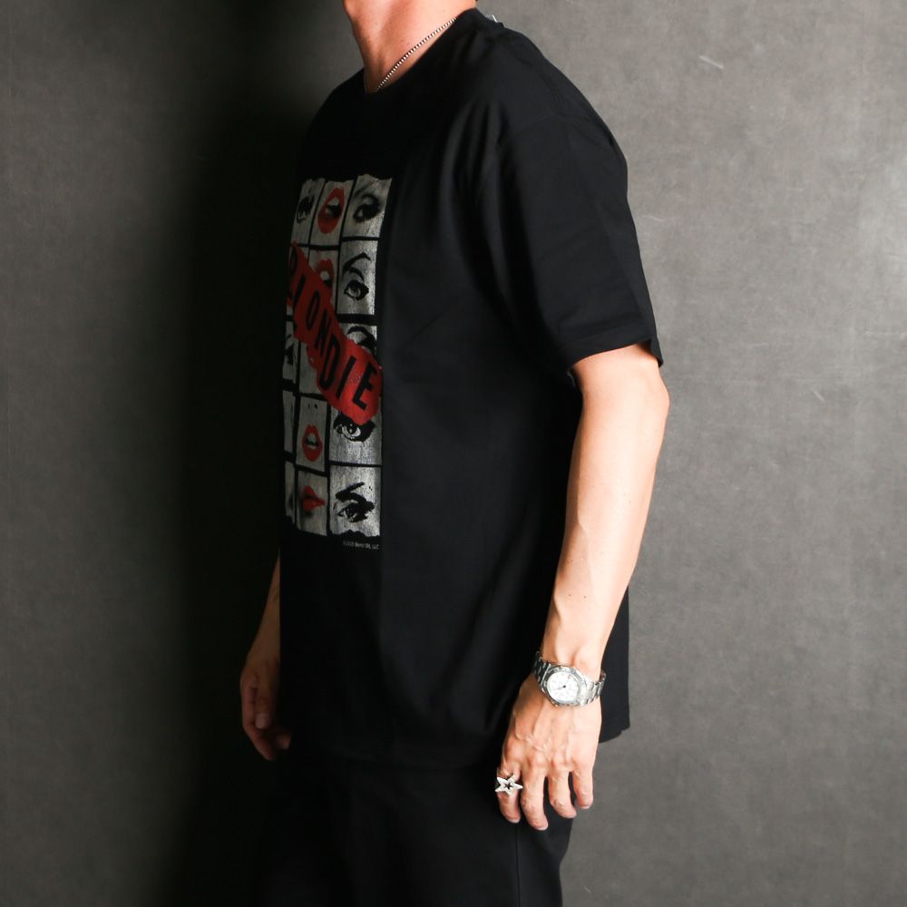 MINEDENIM - Blondie × MINEDENIM Crewneck T-SH - BLK / MND