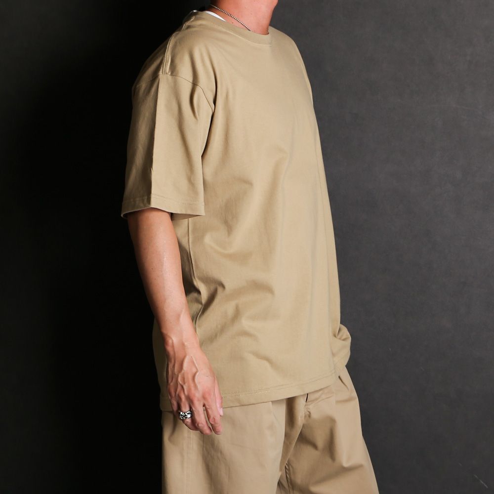 × INVINCIBLE®︎ / CREW NECK  T-SHIRT - BEIGE / 9245-CS84