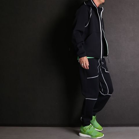 【Calvin Klein Jeans】【SY32 by SWEET YEARS】【Y-3】セットアップコーディネート(BLACK×GREEN)
