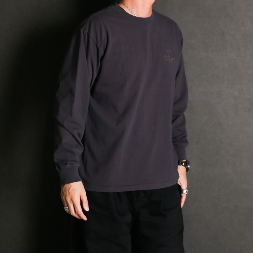 SD US Cotton Logo LS T - BLACK / Tシャツ / TSOLD120