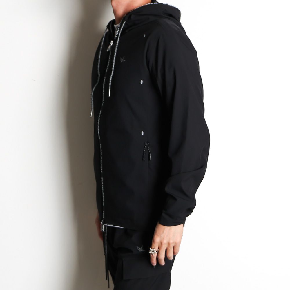 1PIU1UGUALE3 RELAX - LOGO ZIP LIGHT HOODIE / ロゴジップ