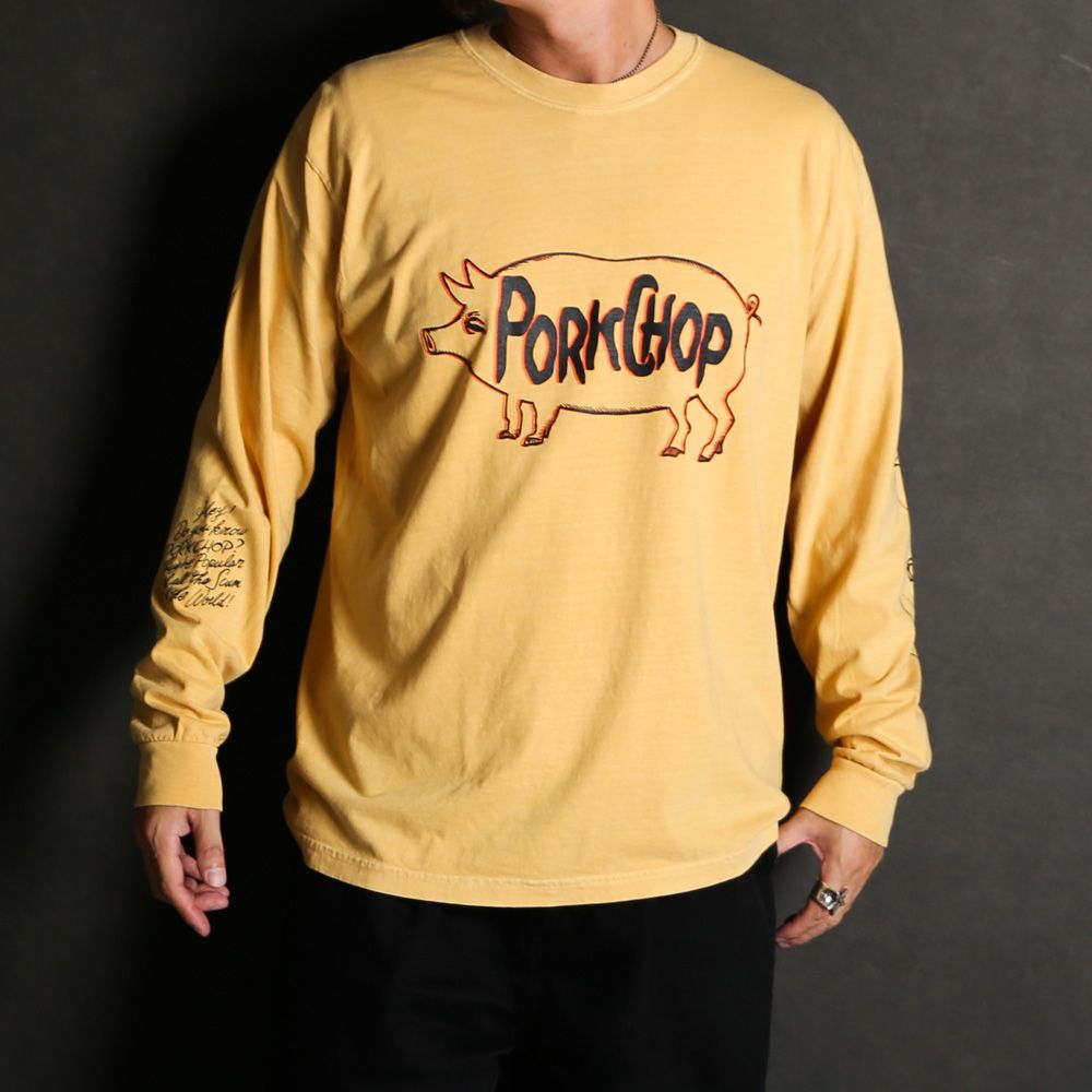 SCUM PORK L/S TEE - MUSTARD / ロングスリーブTシャツ