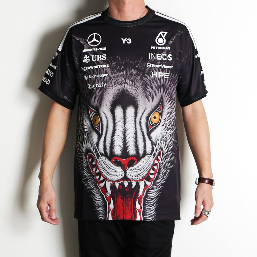 Y-3 MERCEDES - AMG PETRONAS FORMULA 1 TEAM DRIVER SHORT SLEEVE JERSEY / Tシャツ / KT2226
