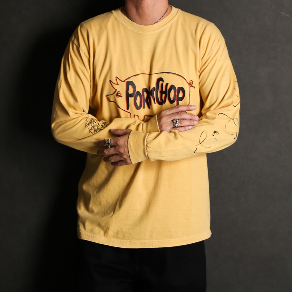 SCUM PORK L/S TEE - MUSTARD / ロングスリーブTシャツ