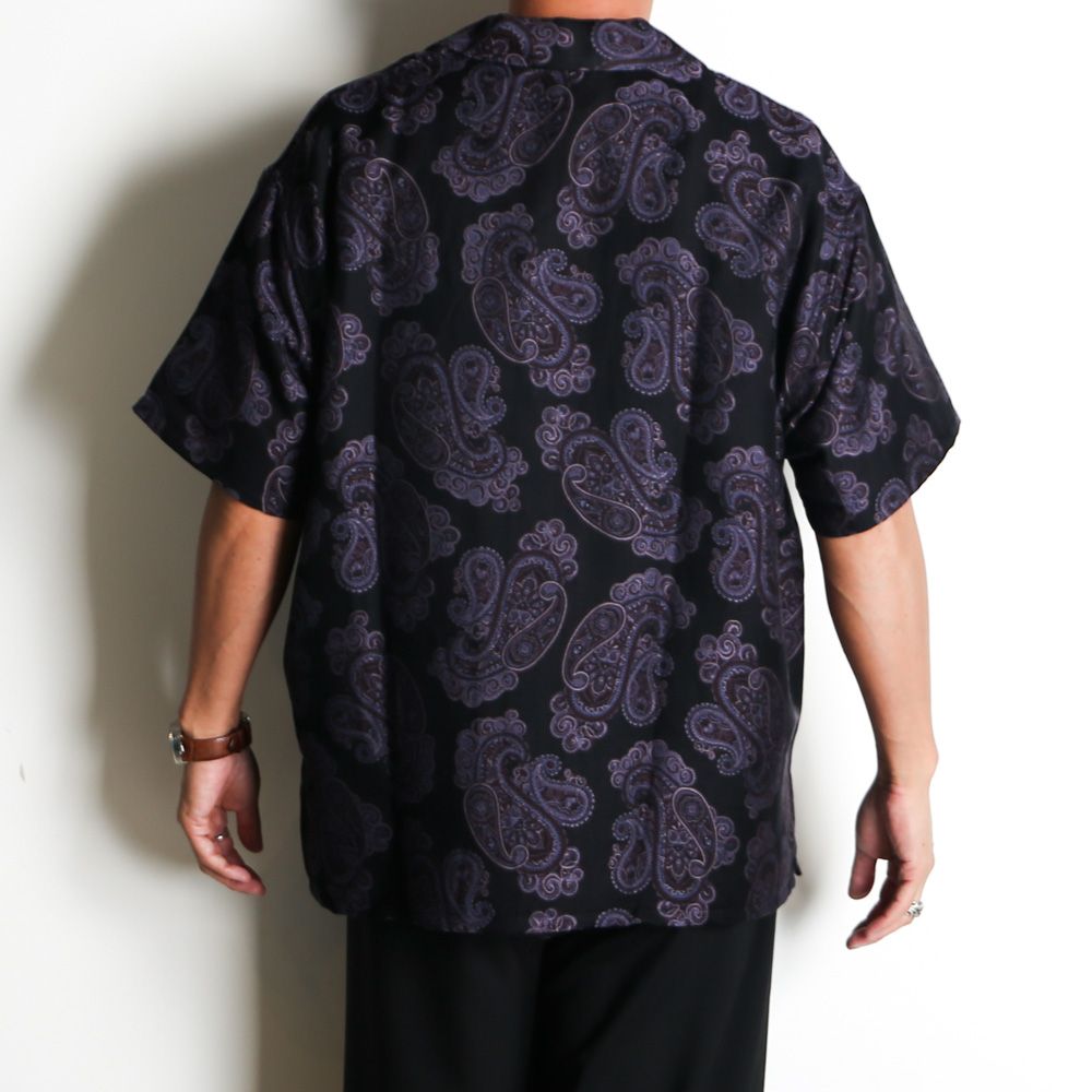 Aloha shirt - Sprinkled paisley jacquard / アロハシャツ - オリジナルペイズリージャガード / SN-614
