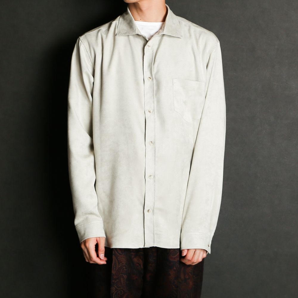 ECO SUEDE SH / エコスエード プレーンシャツ / 379207