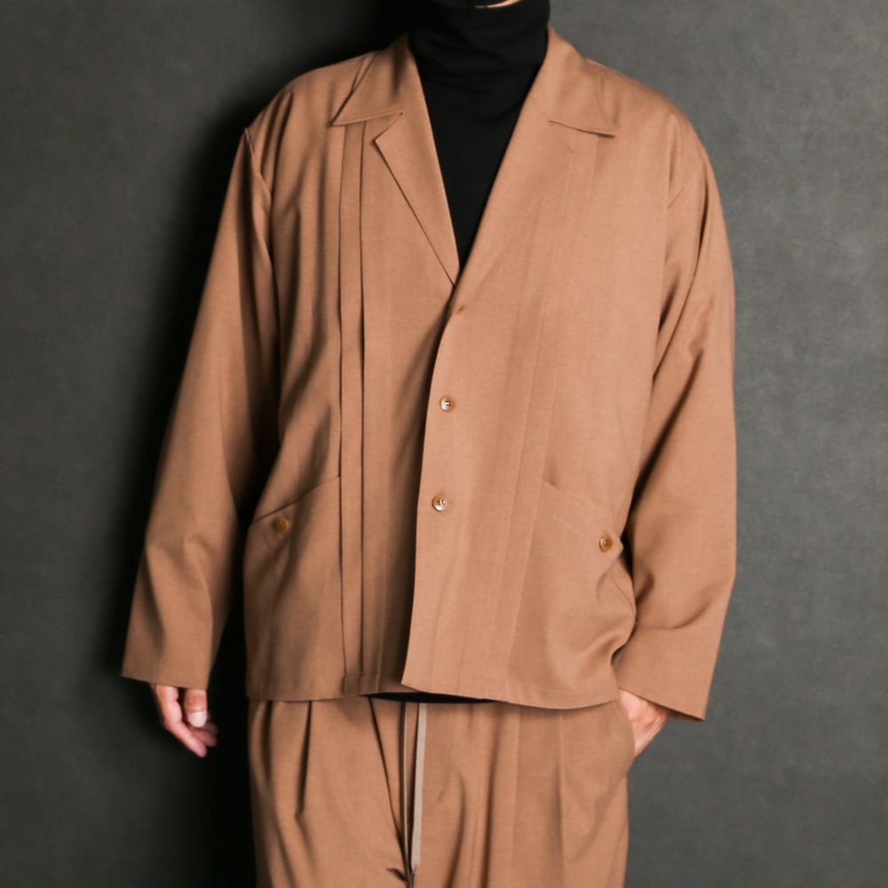 WORSTED WOOL-LIKE TWILL JK / シャツジャケット / 378205