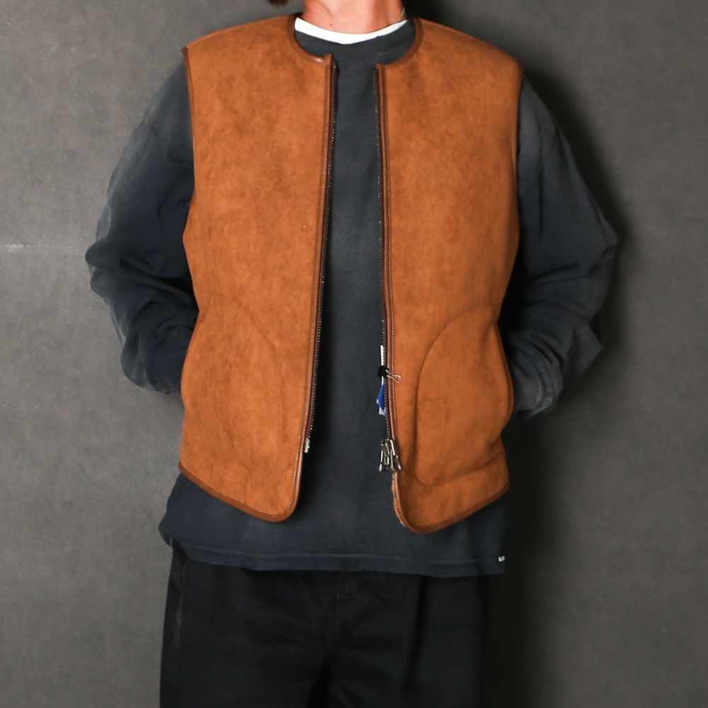 Vegan Mouton Vest - Brown  / GD0487