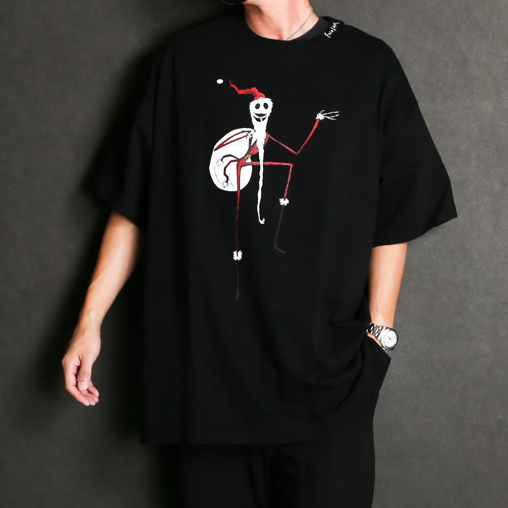 NIGHTMARE BEFORE CHRISTMAS RIB BIG TEE SANTA JACK / Tシャツ / MIMI-TEE-U11