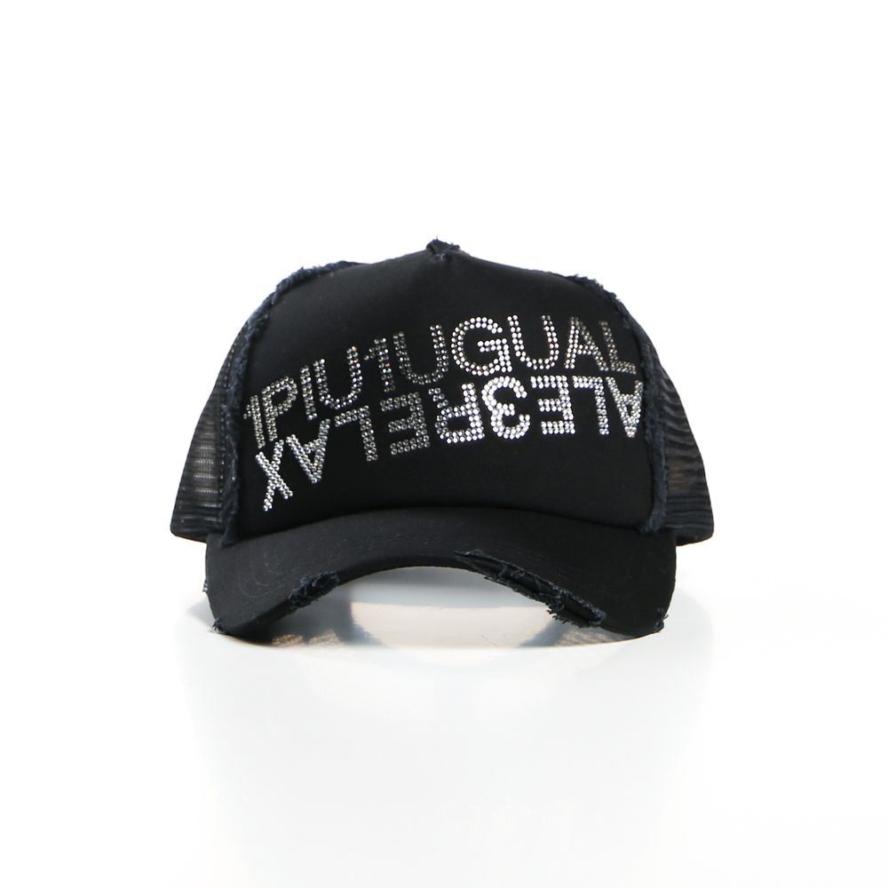DOUBLE LOGO RHINESTONE CAP / ダブルロゴ ラインストーンキャップ / USZ-21001