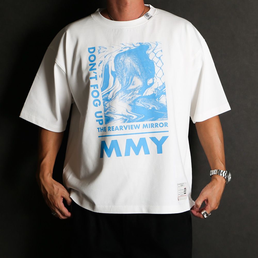 【ラスト1点-サイズ48】 MASSES × Maison MIHARA YASUHIRO / DON'T FOG UP PRINT T-SHIRTS MMY - WHITE / Tシャツ / C15TS044