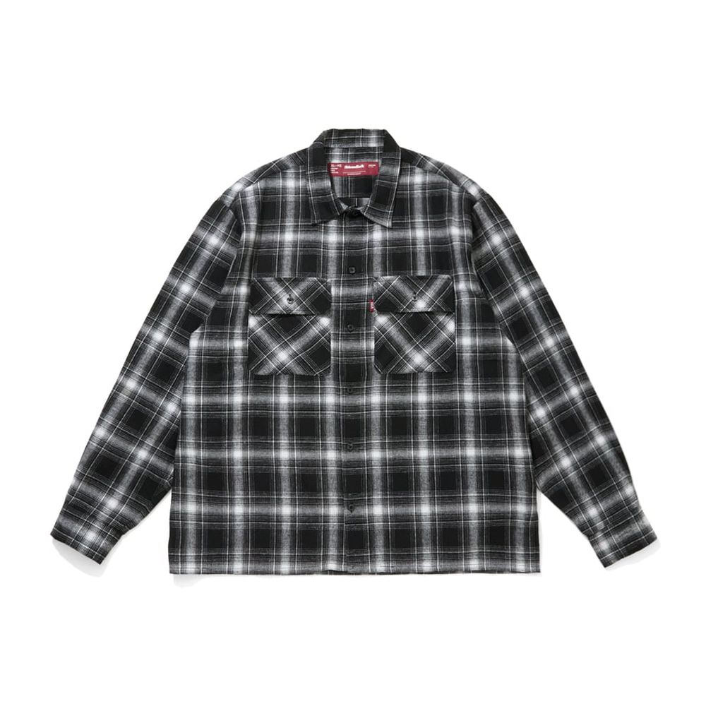 Ombre Check L/S Shirt (26ss) - BLK / オンブレチェックシャツ / HS-020526