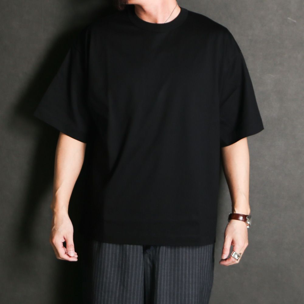 COMFORT FIT Tee - BLACK / オーガニックGIZA 80/3 天竺 サバイバルクロス® - コンフォートフィットTee / A26A19CS02B