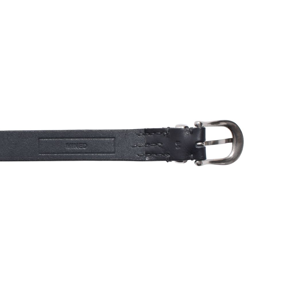 Leather Long Western Belt - BLK / MDLBT002