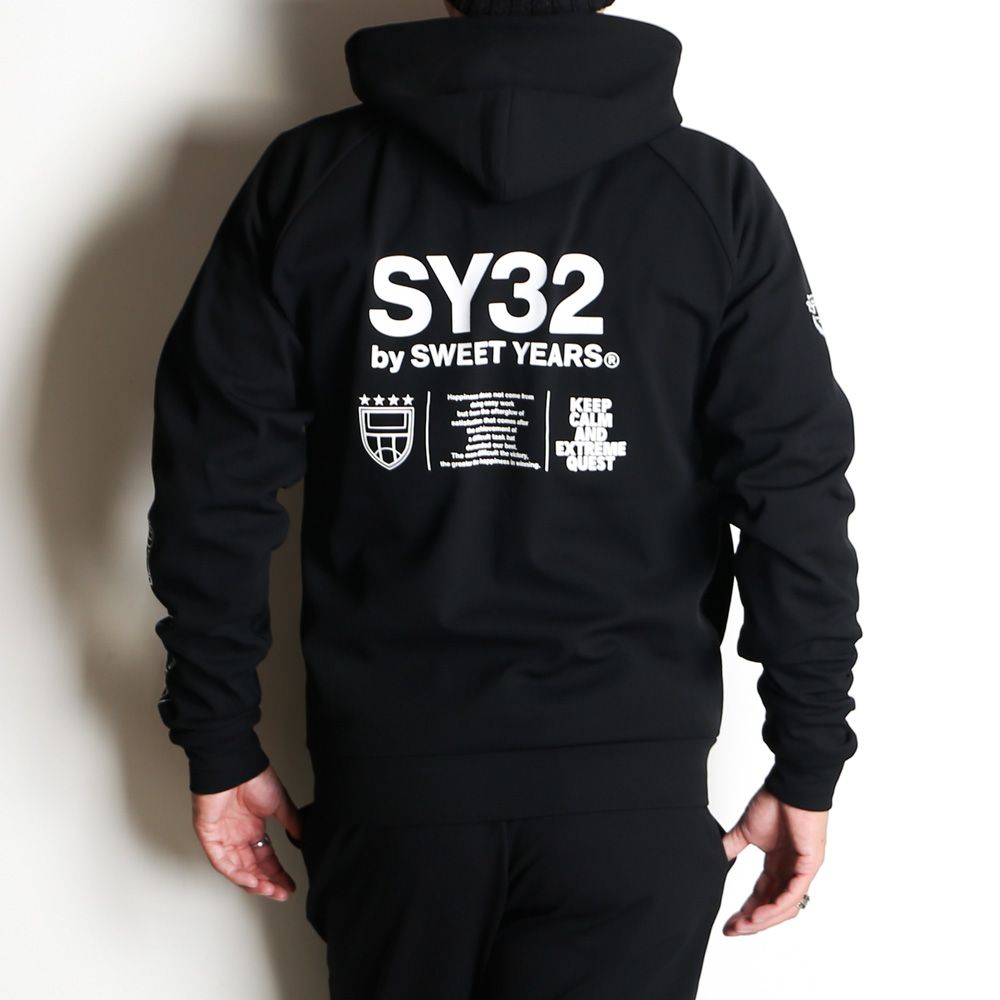 SY32 by SWEET YEARS - MULTI LOGO HIGH QUALITY ZIP HOODIE / ジップアップ パーカー /  14504 | chemical conbination