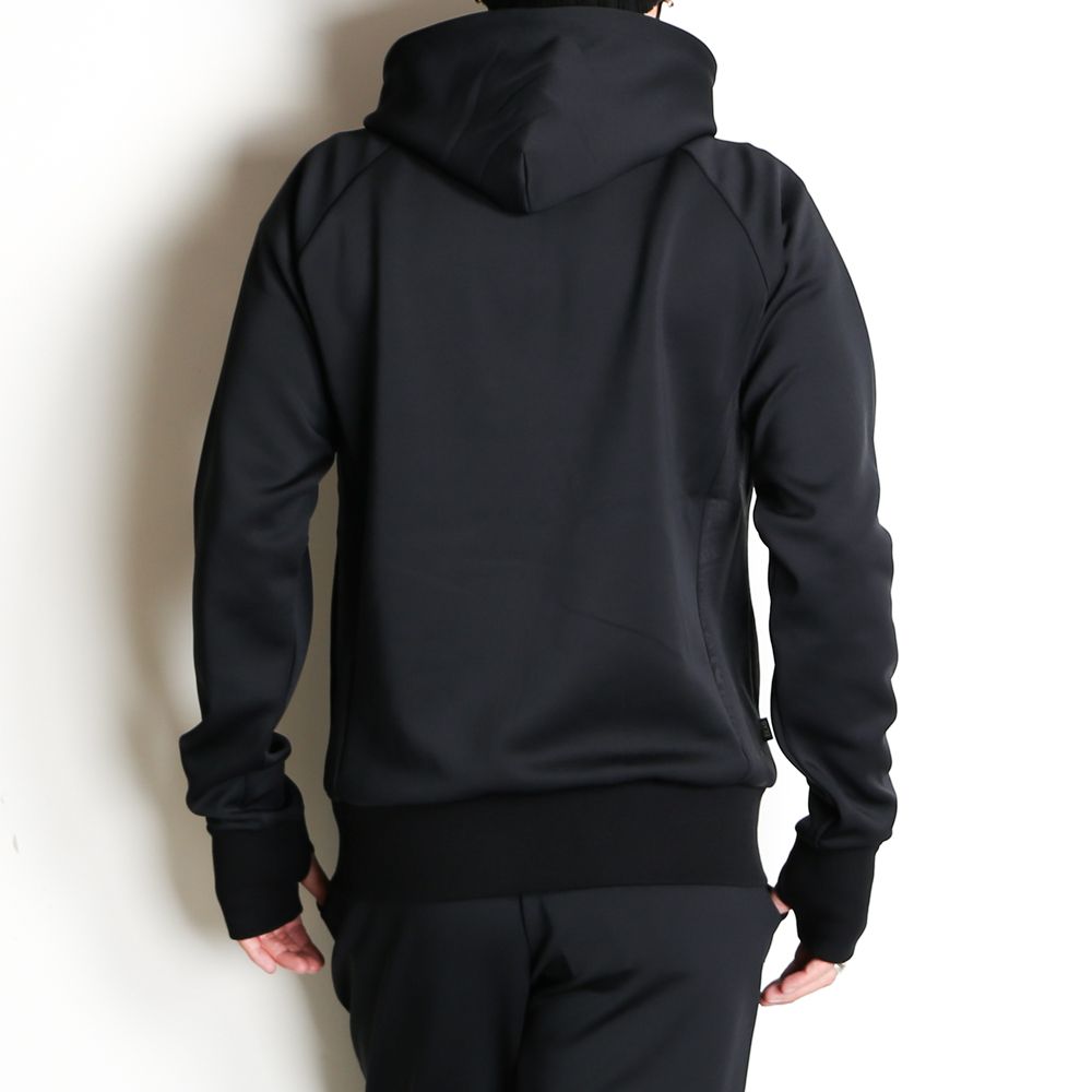 DOUBLE KNIT EMBOSS LOGO ZIP HOODIE / ジップアップ フーディー / 12561