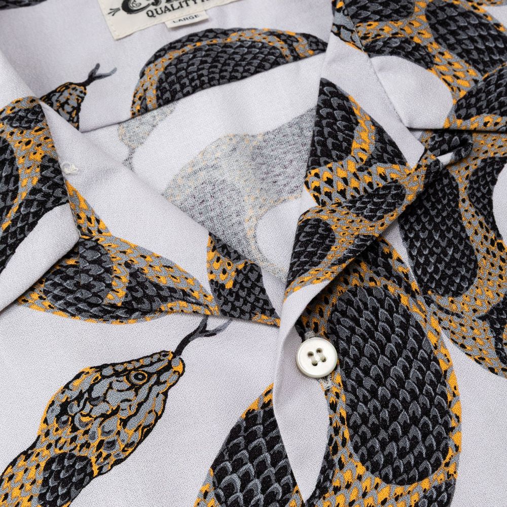 ALLOVER SNAKE PATTERN S/S SH / スネークパターン オープンカラーシャツ / CL-26SS007ULT