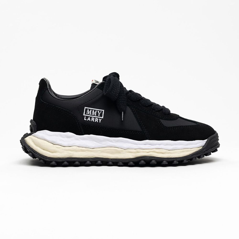 "LARRY"(ラリー) original sole Mix Material Low-top Sneaker - BLACK / A14FW703