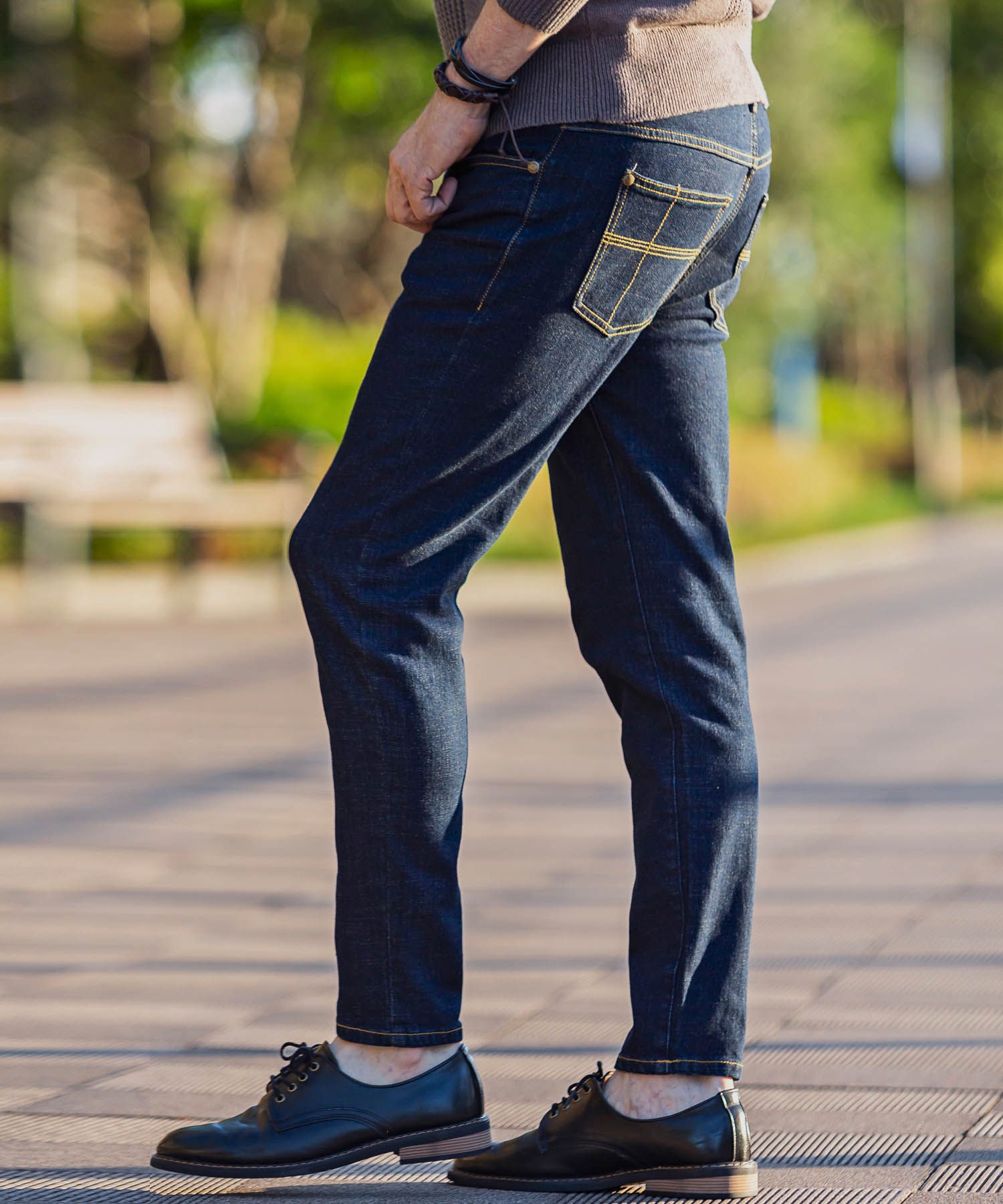 RIGID DAMAGE DENIM PANTS / アンクル ダメージデニムパンツ / USB-21014