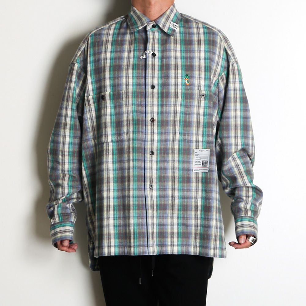 Check Long Sleeve Shirt - Green / チェック ロングスリーブ シャツ / J17SH186