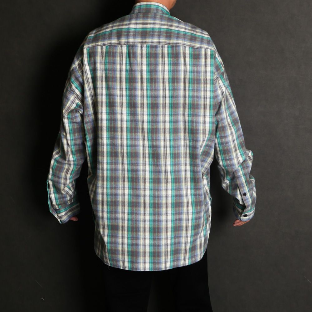 Check Long Sleeve Shirt - Green / チェック ロングスリーブ シャツ / J17SH186