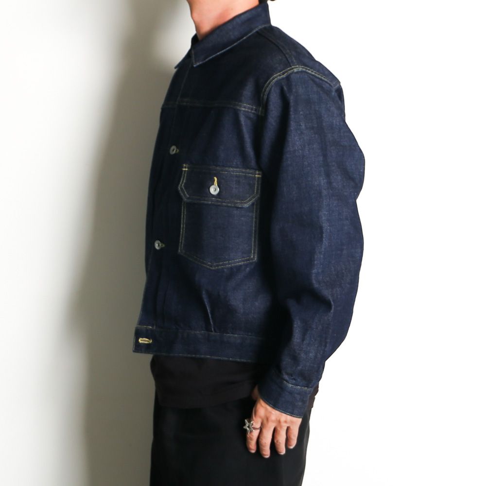 Type-1 Denim Jacket - Indigo O.W / オーガニックコットン 13.5oz セルビッチデニム - TYPE-1 デニムジャケット / M26C07BL01C