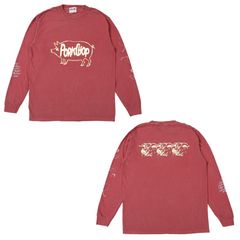 SCUM PORK L/S TEE - CRIMSON RED / ロングスリーブTシャツ