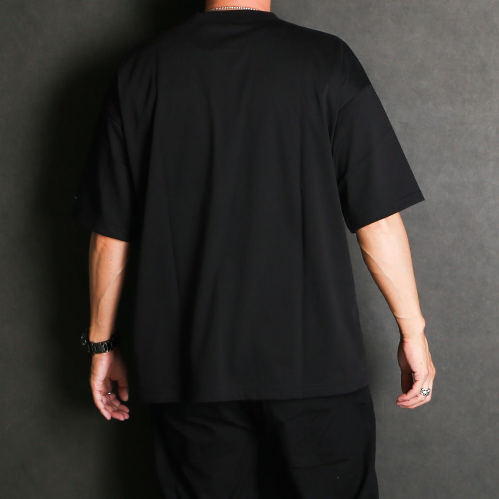 BOX OVER TEE - BLACK / オーバーサイズ ボックスロゴTシャツ / RC40-T-007