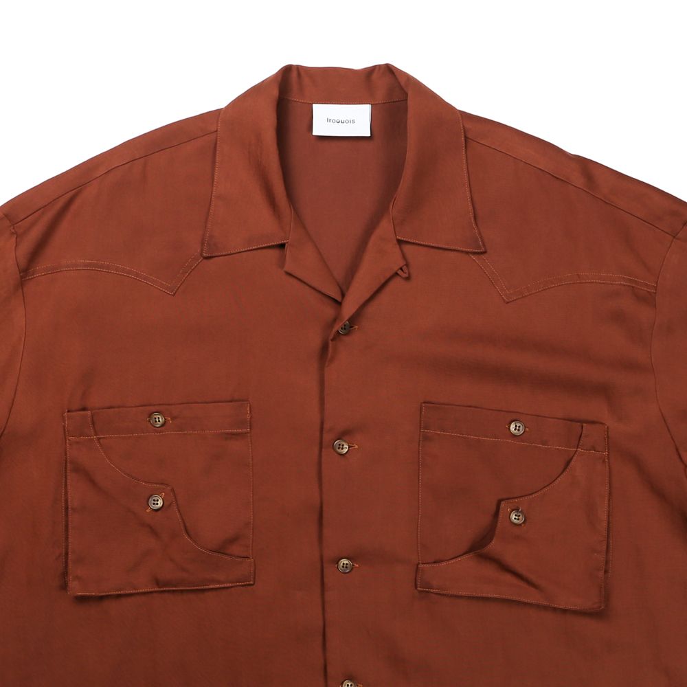 TE TWILL WIDE WESTERN H/S SH / ウエスタンヨーク ワイドシルエットシャツ / 379116