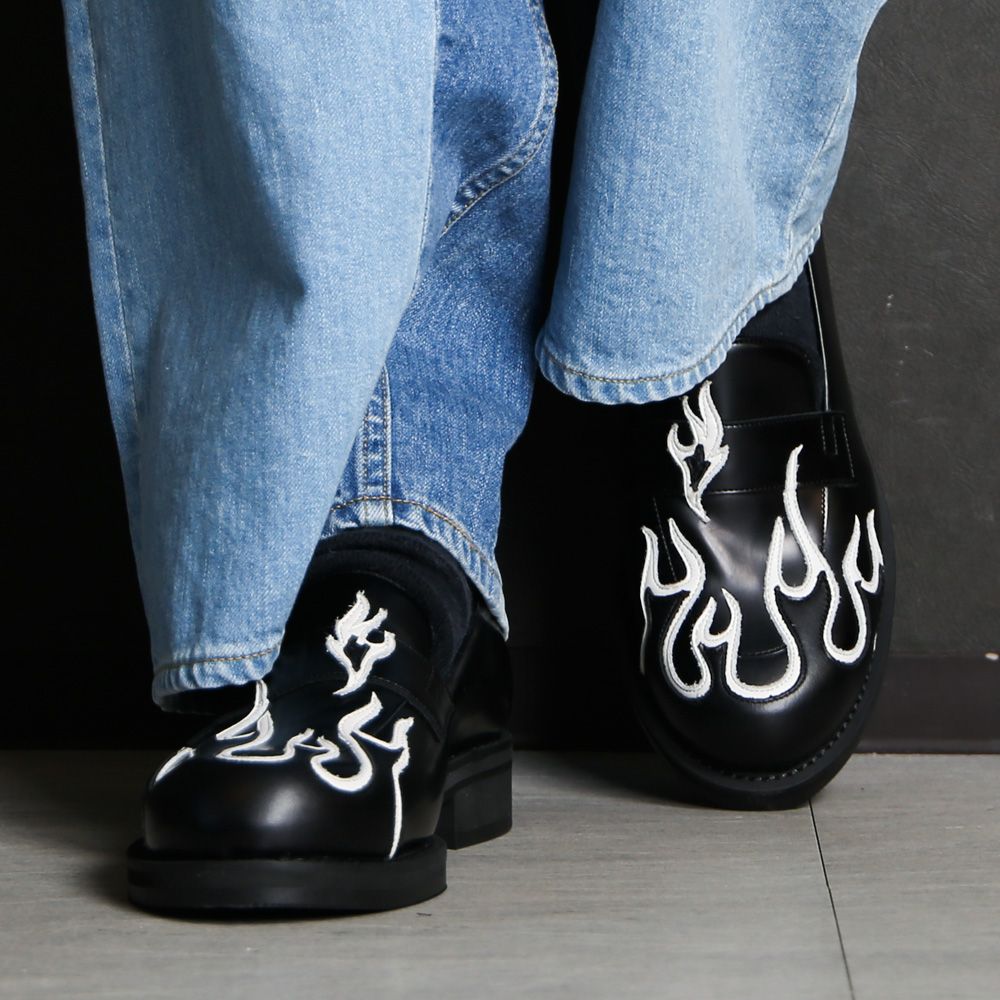 TENDER PERSON - FLAME PATTERN LOAFER / GY-AC-5143 | chemical