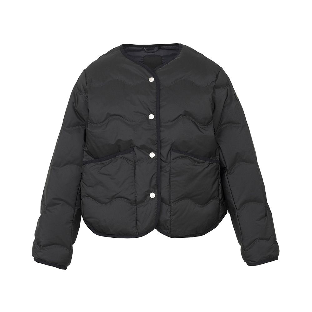 【レディース】 PRETORIA プレトリア - BLACK / ノーカラーブルゾン / LCKA0468013588