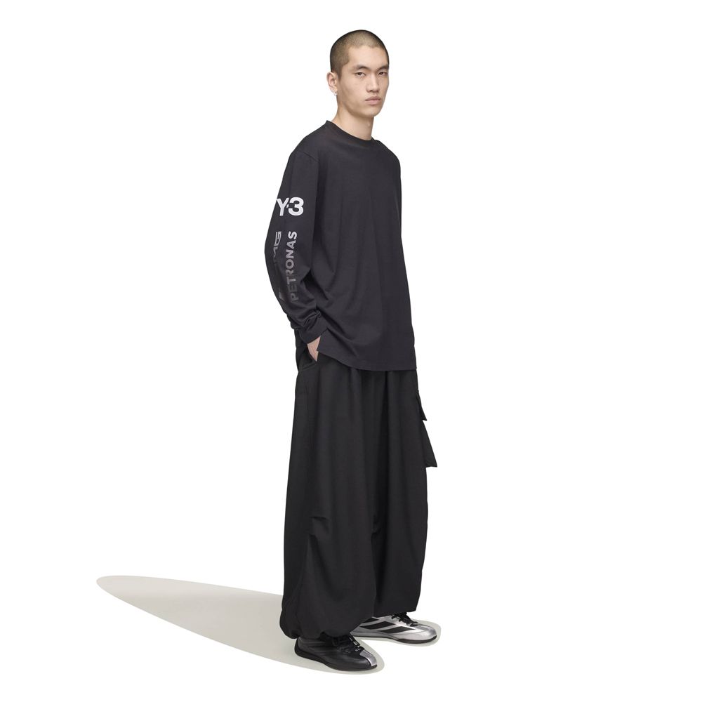 Y-3 MERCEDES-AMG PETRONAS FORMULA 1 TEAM CHAOS LOGO LONG SLEEVE TEE / Tシャツ / KR2372