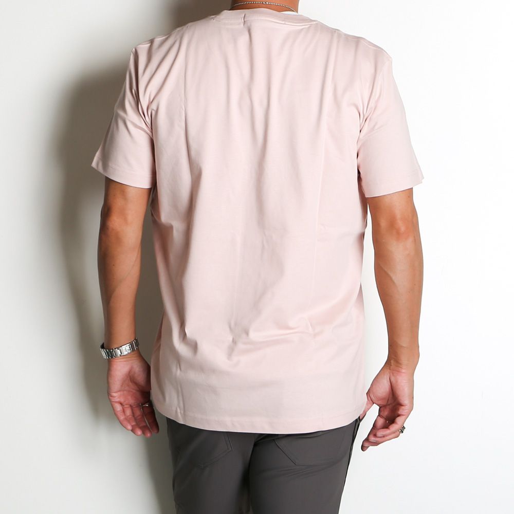 【ラスト1点-サイズS】 A- MONOGRAM EMBRO W/O BOX REG SS - SEPIA ROSE / Tシャツ / J320770