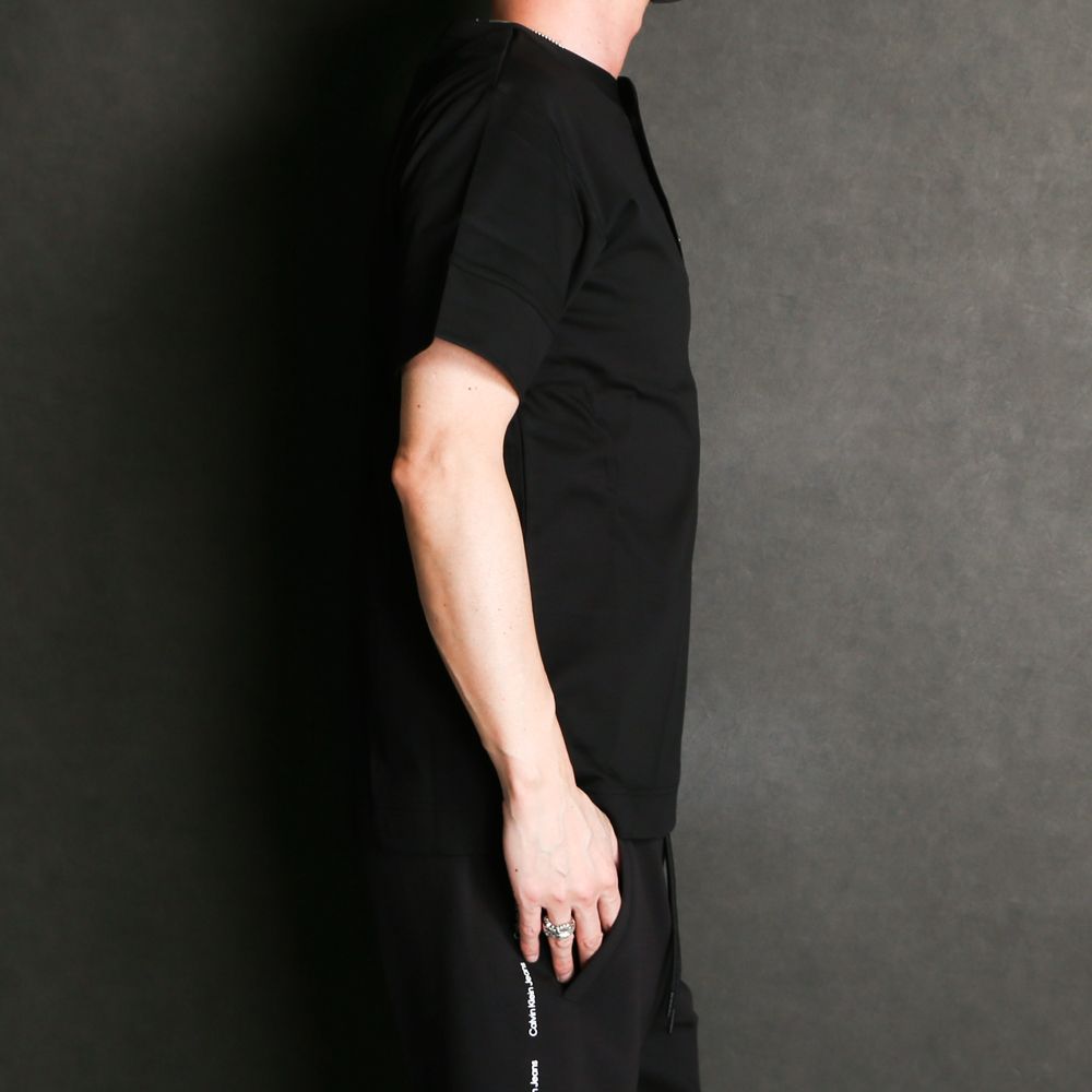SILKETE HENRY NECK RELAX T-SHIRTS / シルケット ヘンリーネックTシャツ  / UST-22023