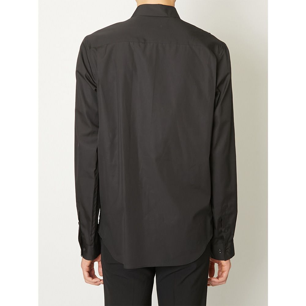 "Tape Embroidery" Embroidery Shirt - Black / レギュラーカラーシャツ / TA26AW-SH046 (7月下旬入荷予定)